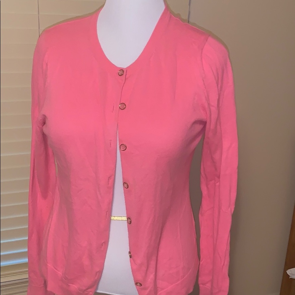Lily Pulitzer Pink cotton sweater ,long sleeved,